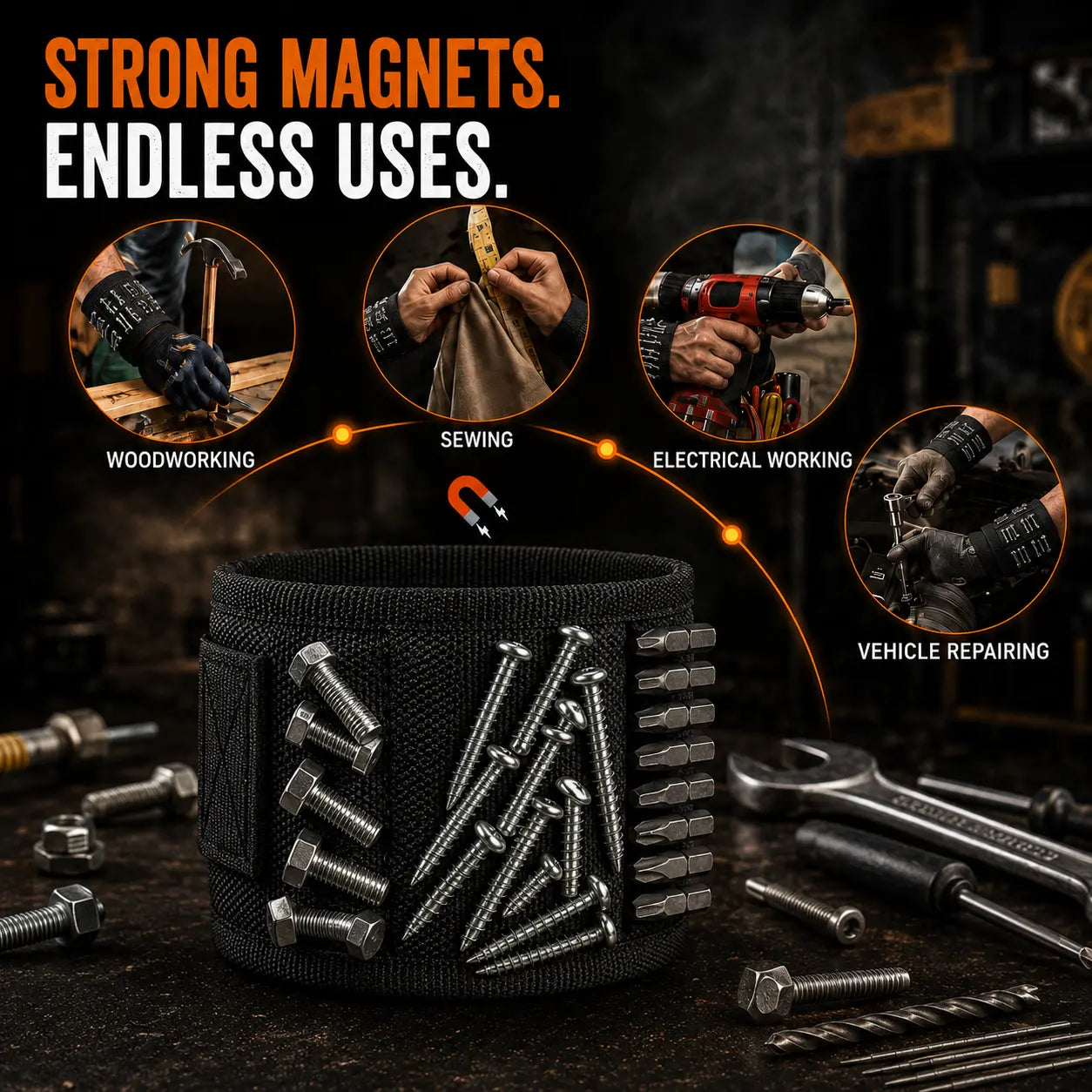 MagCuff™ Magnetic Wristband