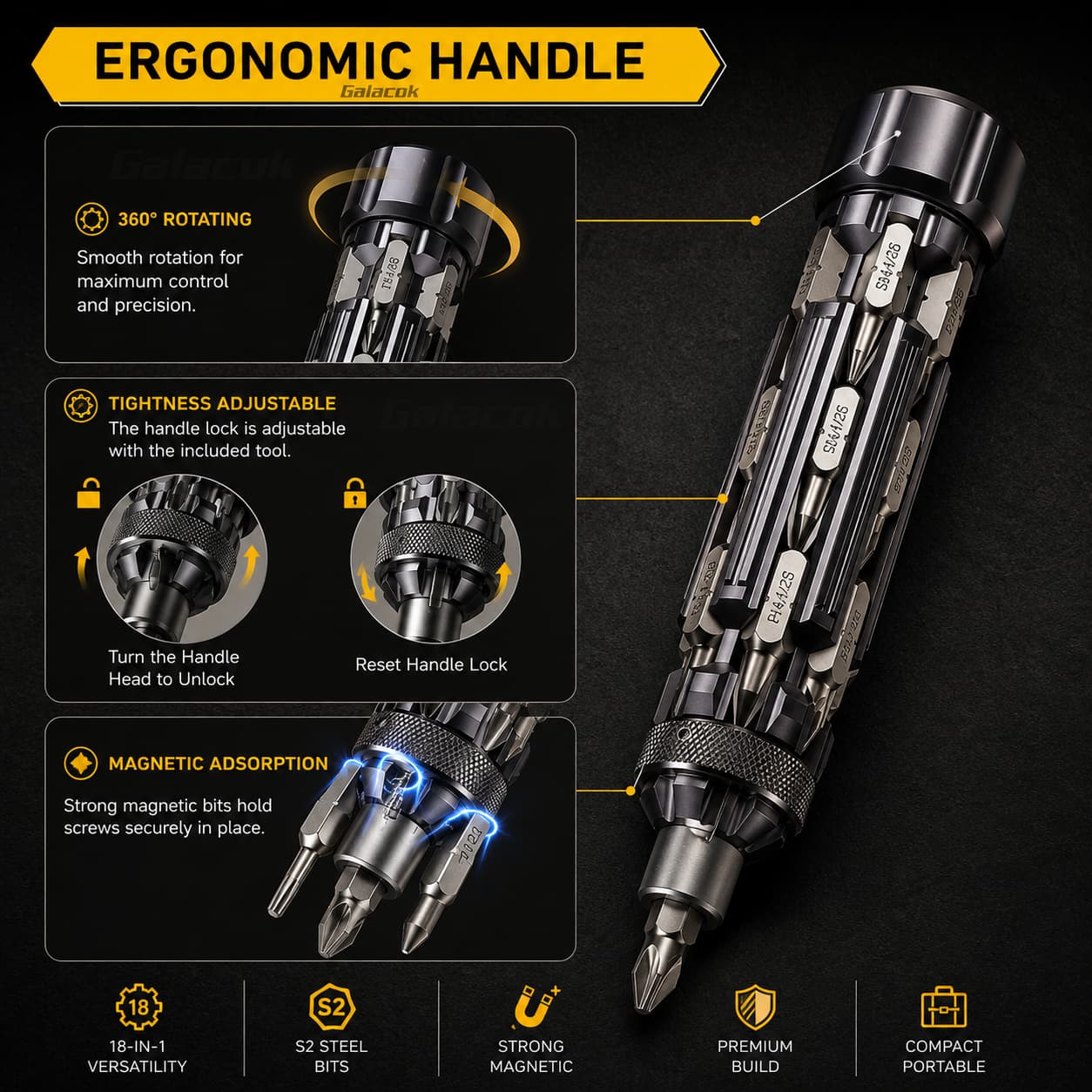 Destornillador Magnético Multix™ 19 en 1