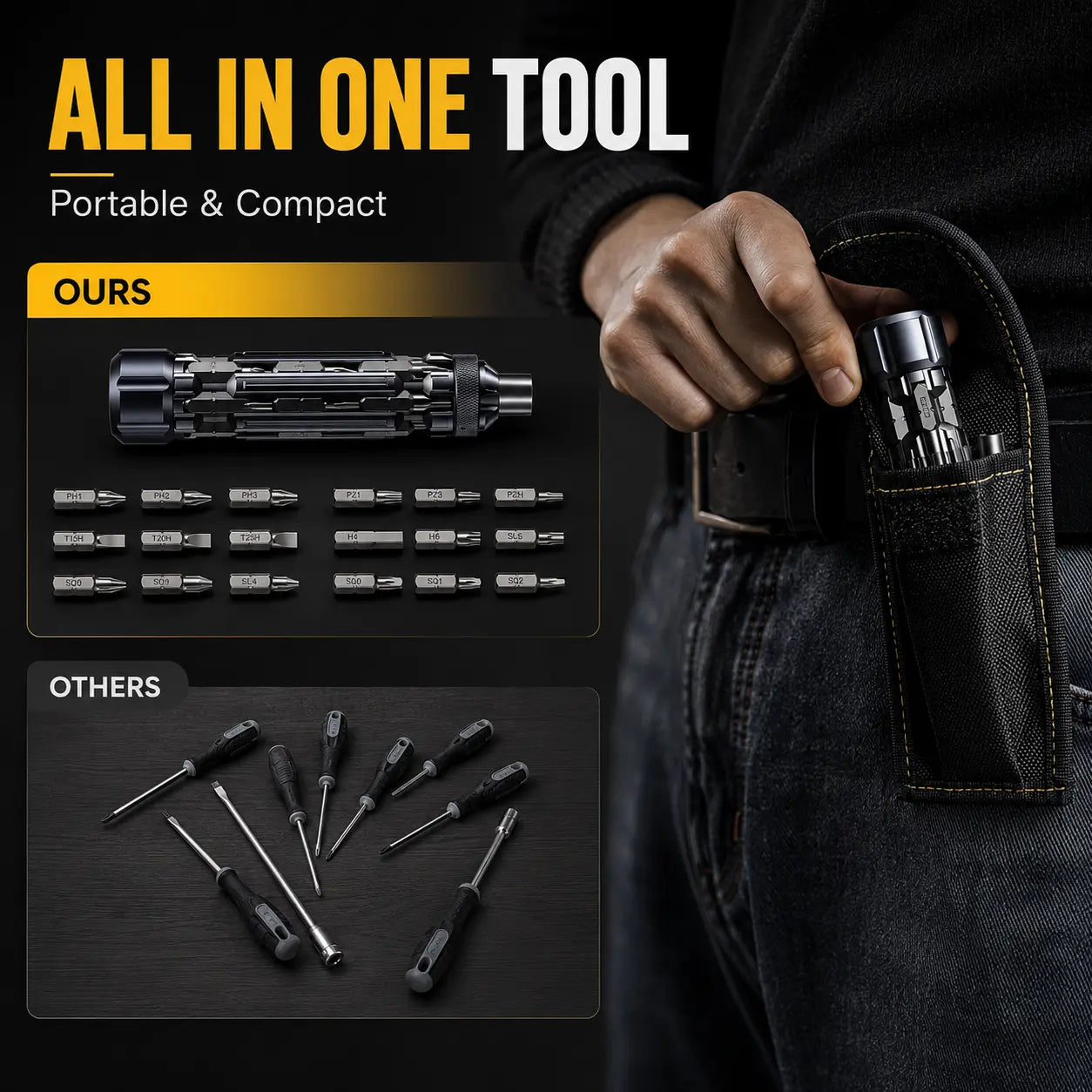Destornillador Magnético Multix™ 19 en 1